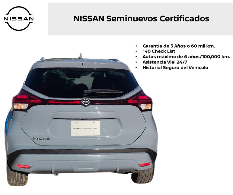 2023 Nissan KICKS 5 PTS EXCLUSIVE 16L TA AAC AUT PIEL GPS RA-17