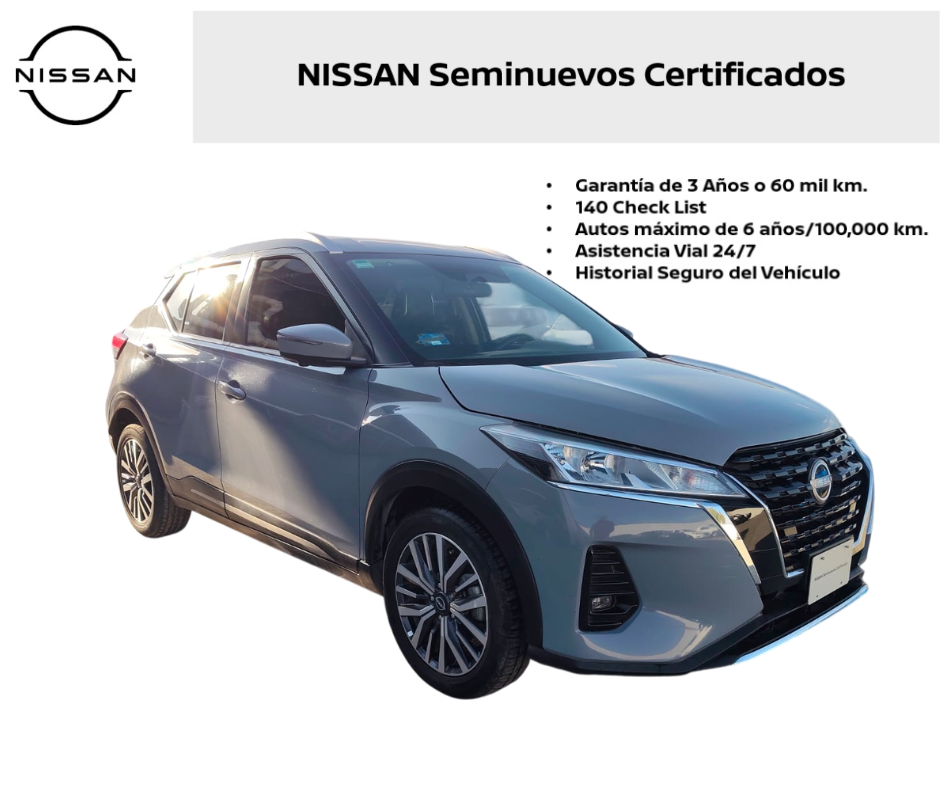 2023 Nissan KICKS 5 PTS EXCLUSIVE 16L TA AAC AUT PIEL GPS RA-17